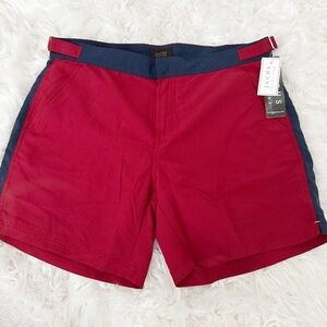 Jachs Men's Bold Red and Navy Shorts